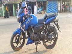 TVS Apache RTR 150 Matt Blue